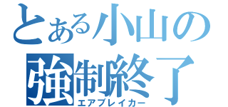 とある小山の強制終了（エアブレイカー）