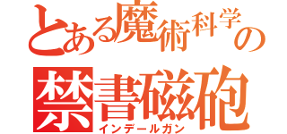 とある魔術科学の禁書磁砲（インデールガン）