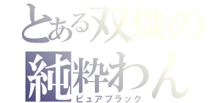 とある双熾の純粋わんこ（ピュアブラック）