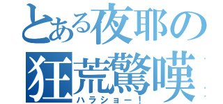 とある夜耶の狂荒驚嘆（ハラショー！）