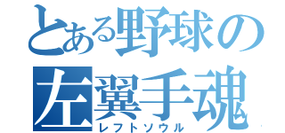 とある野球の左翼手魂（レフトソウル）