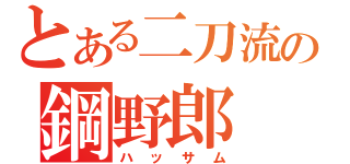 とある二刀流の鋼野郎（ハッサム）