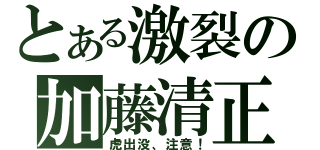 とある激裂の加藤清正（虎出没、注意！）