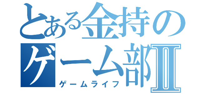 とある金持のゲーム部屋Ⅱ（ゲームライフ）