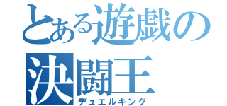 とある遊戯の決闘王（デュエルキング）