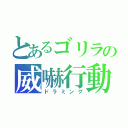 とあるゴリラの威嚇行動（ドラミング）