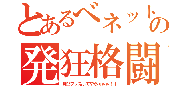 とあるべネットの発狂格闘（野郎ブッ殺してやらぁぁぁ！！）