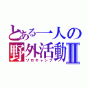 とある一人の野外活動Ⅱ（ソロキャンプ）