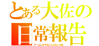 とある大佐の日常報告（ゲームしかやることがない大佐）