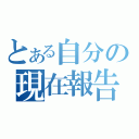 とある自分の現在報告（）