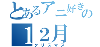 とあるアニ好きの１２月（クリスマス）