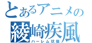 とあるアニメの綾崎疾風（ハーレム状態）