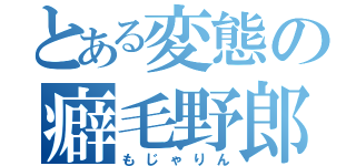 とある変態の癖毛野郎（もじゃりん）