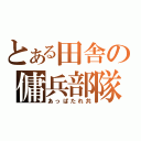 とある田舎の傭兵部隊（あっぱたれ共）