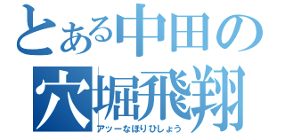 とある中田の穴堀飛翔（アッーなほりひしょう）