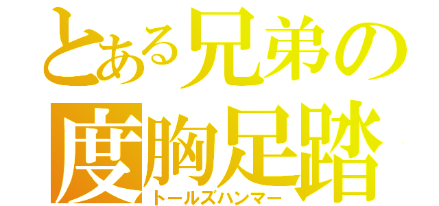 とある兄弟の度胸足踏（トールズハンマー）