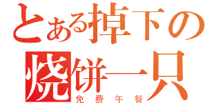 とある掉下の烧饼一只（免费午餐）