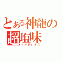 とある神龍の超塩味（ソルティネス）