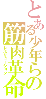 とある少年らの筋肉革命（レボリューション）