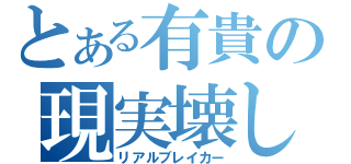 とある有貴の現実壊し（リアルブレイカー）