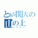 とある関大の山の上（ソウジョ）