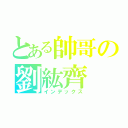 とある帥哥の劉紘齊（インデックス）