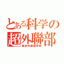 とある科学の超外聯部（南京外国語学校）