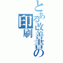 とある改善書の印刷（）