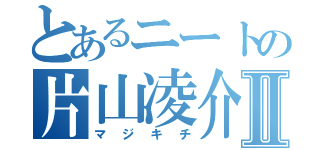 とあるニートの片山凌介Ⅱ（マジキチ）