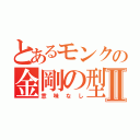 とあるモンクの金剛の型Ⅱ（意味なし）