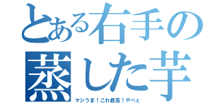 とある右手の蒸した芋（マジうま！これ最高！やべぇ）