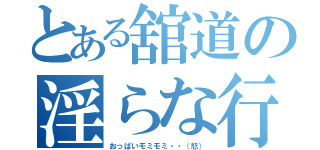 とある舘道の淫らな行い（おっぱいモミモミ・・（怒））