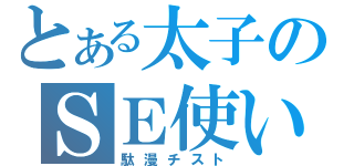 とある太子のＳＥ使い（駄漫チスト）