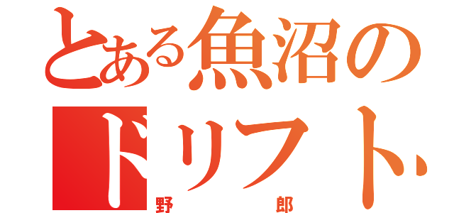 とある魚沼のドリフト（野郎）