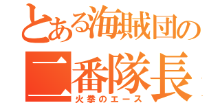 とある海賊団の二番隊長（火拳のエース）