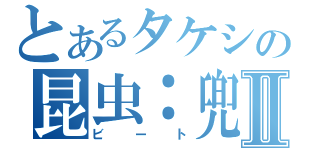 とあるタケシの昆虫：兜Ⅱ（ビート）