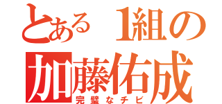 とある１組の加藤佑成（完璧なチビ）