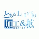 とあるＬＩＮＥの加工＆拡散屋（恋せよ♡乙女）