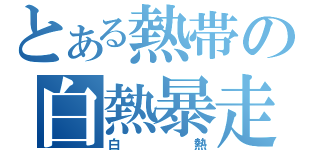 とある熱帯の白熱暴走（白熱）