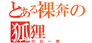 とある裸奔の狐狸（行日一奔）