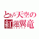 とある天空の紅蓮翼竜（リオレウス）