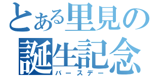 とある里見の誕生記念（バースデー）