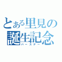 とある里見の誕生記念（バースデー）