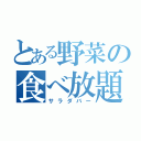 とある野菜の食べ放題（サラダバー）