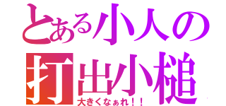 とある小人の打出小槌（大きくなぁれ！！）