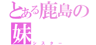 とある鹿島の妹（シスター）