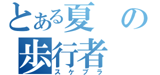 とある夏の歩行者（スケブラ）