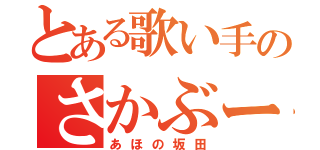 とある歌い手のさかぶー（あほの坂田）