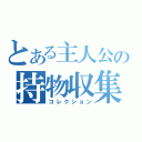 とある主人公の持物収集（コレクション）