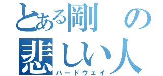 とある剛の悲しい人生（ハードウェイ）